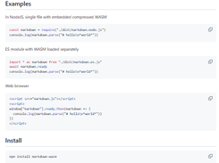markdown-wasm Screenshot 1