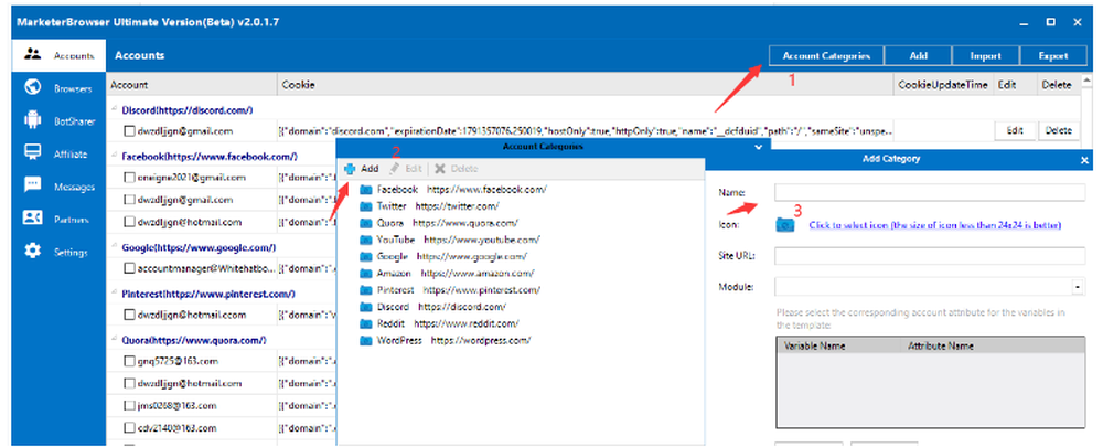 MarketerBrowser Screenshot 1