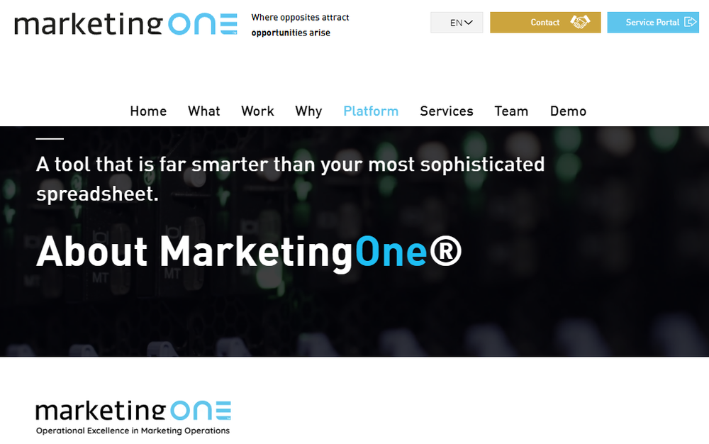 MarketingOne Screenshot 1