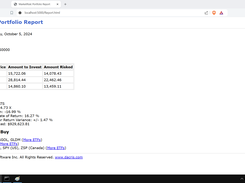 View a report of portfolio assets