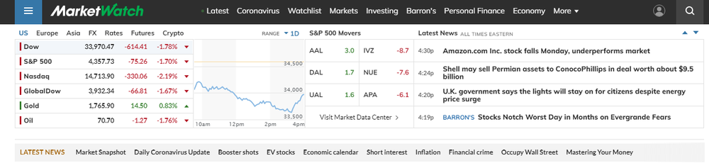 MarketWatch Screenshot 1