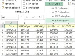 MarketXLS Screenshot 1