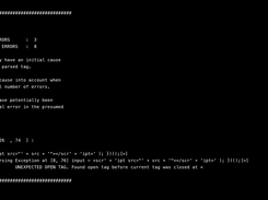Standard invalid html end