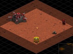 A NGG medium mech founds a SWA fortress and an enemy mech.