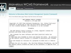 Marvelous WCMS Framework default template