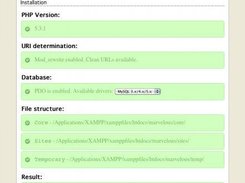 Marvelous WCMS Framework setup page