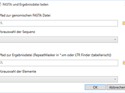 Laden der genomischen und der Ergebnisdatei