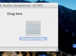 Drag a folder to be compressed