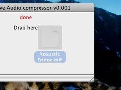 Drag a file to be decompressed