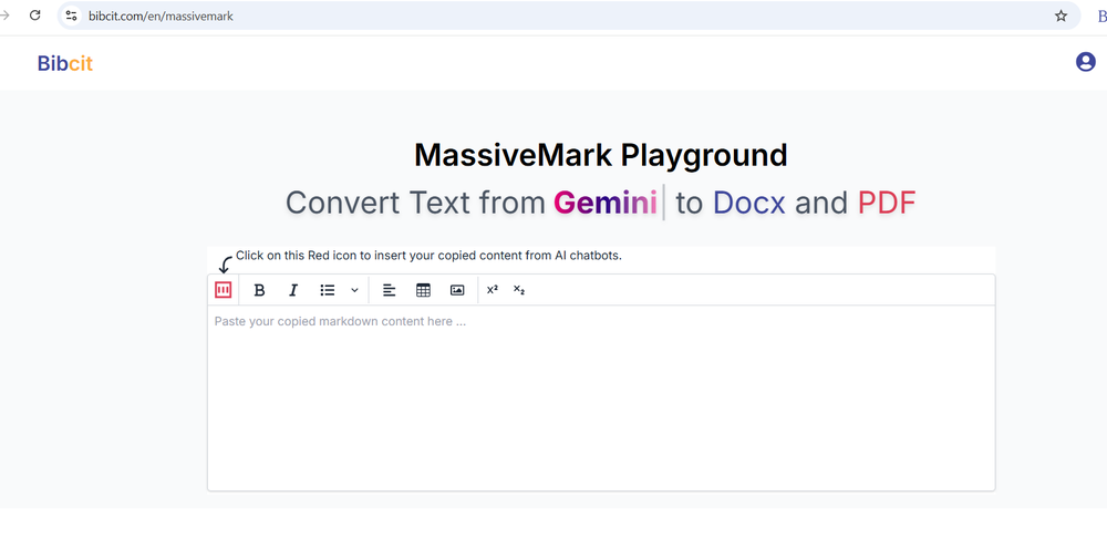Massivemark Convert AI content from Gemini to Docx and PDF with All Formatting Preserved