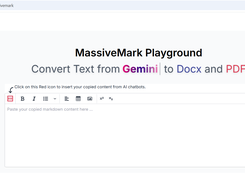 Massivemark Convert AI content from Gemini to Docx and PDF with All Formatting Preserved