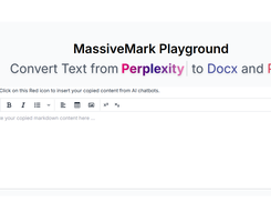 Massivemark Convert AI content from Perplexity to Docx and PDF with All Formatting Preserved