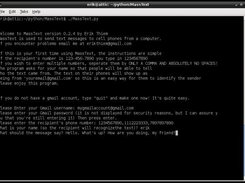 MassText 0.2.5 asking for user input