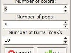 Options window showing possible options