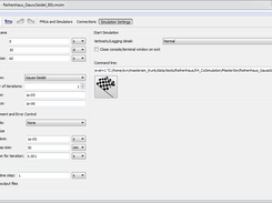 Simulation and Master Algorithm Settings (English, Windows)