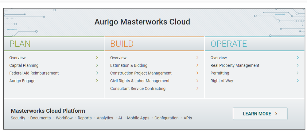 Aurigo Masterworks Screenshot 1