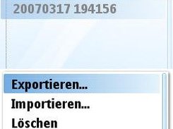 Track-Manager in Nokia S60 Emulator