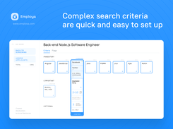 Complex search criteria are quick and easy to set up