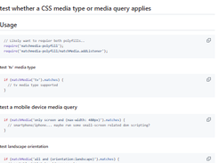 matchMedia() polyfill Screenshot 1