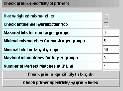 Group-specific primer design window