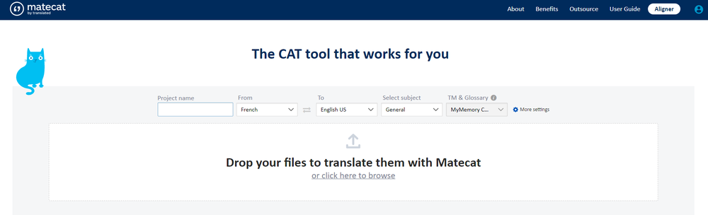 MateCat Screenshot 1