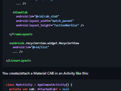 Material Contextual Action Bar Screenshot 2
