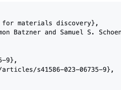 Materials Discovery: GNoME Screenshot 1
