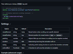 Material ScrollTop Button Screenshot 1