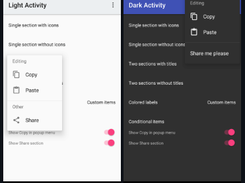 MaterialPopupMenu Screenshot 1