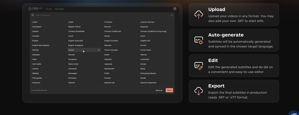 Matesub Screenshot 1
