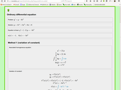 Differential equation (sample output)