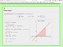 Double integral (sample output)