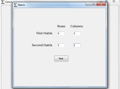 Matrix Multiplication Main Form