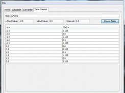 Table Creator Tab