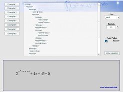 The implementation for tags:mrow and msup