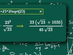 a simple input with its result