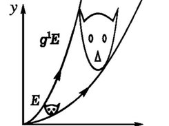 Action of the phase flow