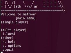 main menu