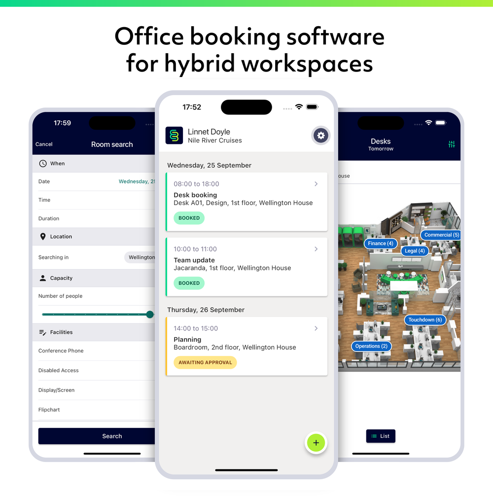 Office booking software for hybrid workplaces