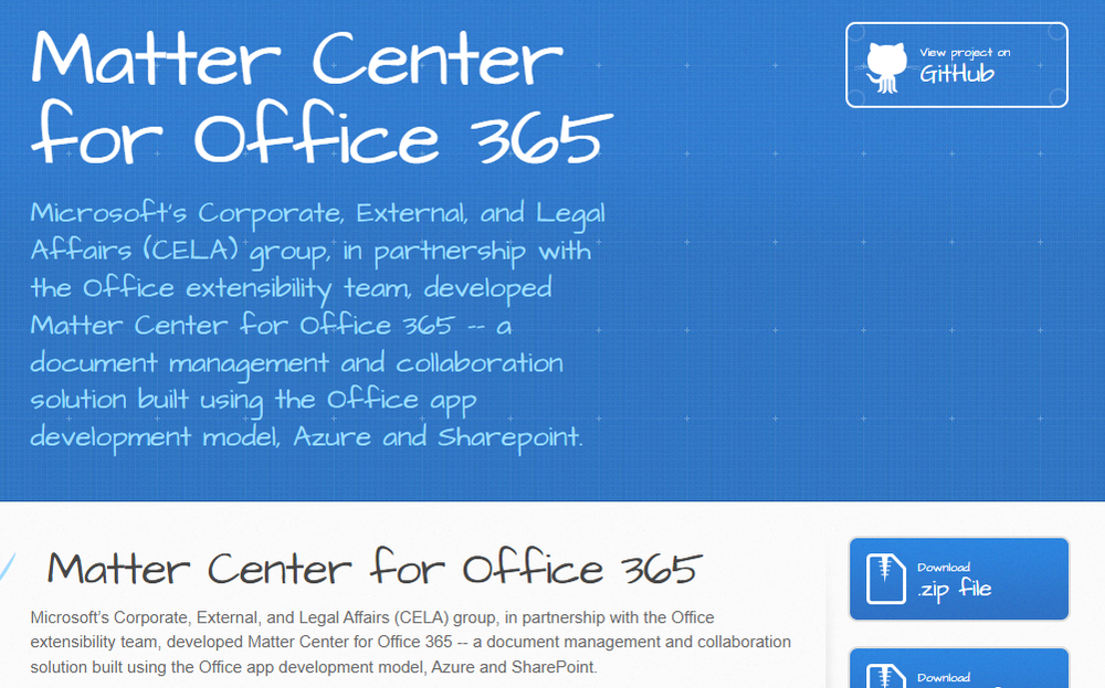 Matter Center for Office 365 Screenshot 1