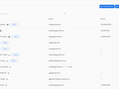 Screenshot of contact management feature of MatterSuite legal software