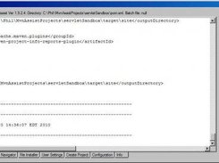 Console tab. Shows "console" results of commands