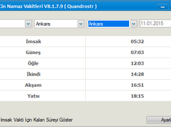 MaviCin Namaz Vakitleri - Quandrostr Screenshot 1