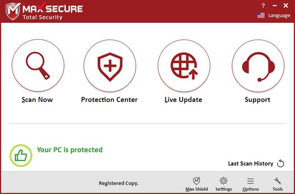 Max Secure Spyware Detector Screenshot 1
