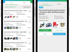 Our Mobile App allows you to create and manage your auction from any iOS/Android device. 