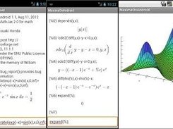 Maxima 5.27 on a cellular phone with Android