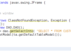 uso del JDataTable con un JTable