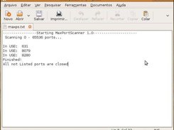 MaxPortScanner log file