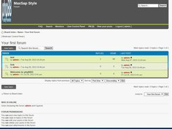 MaxSap -PhpBB Style Screenshot 1