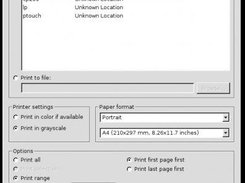 Printing a page or stack